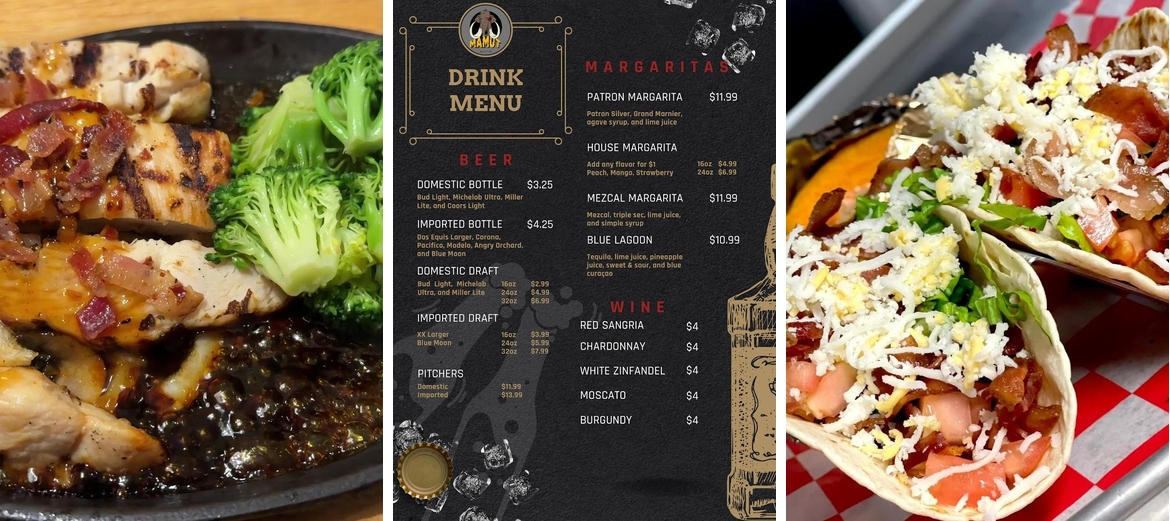 Mamut Bar N' Grill Menu