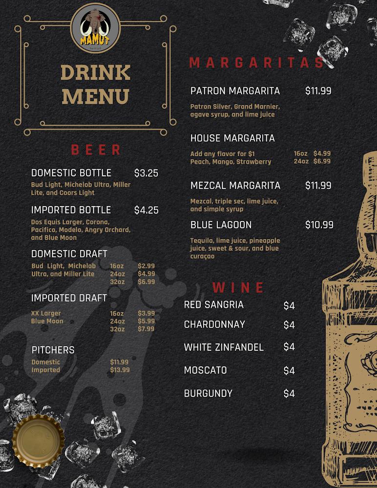 Mamut Bar N' Grill Menu image 1